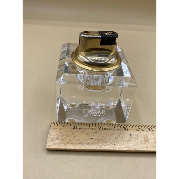 Neiman Marcus Horchow Cigar Aficionado Lead Crystal Lighter READ - Picture 9 of 11